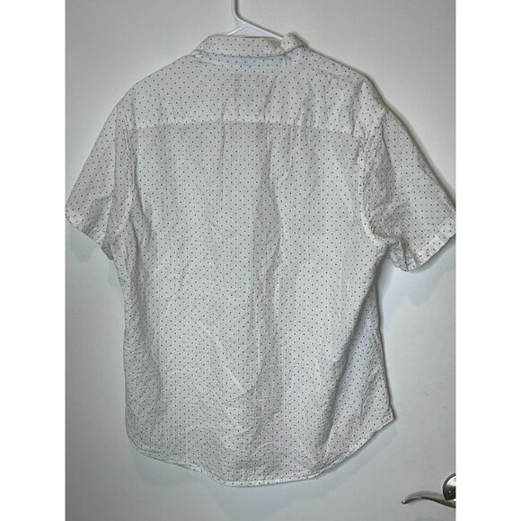Bonobos Mens Slim Fit White Button-Up Short Sleeve  Shirt Size XL - Picture 5 of 8